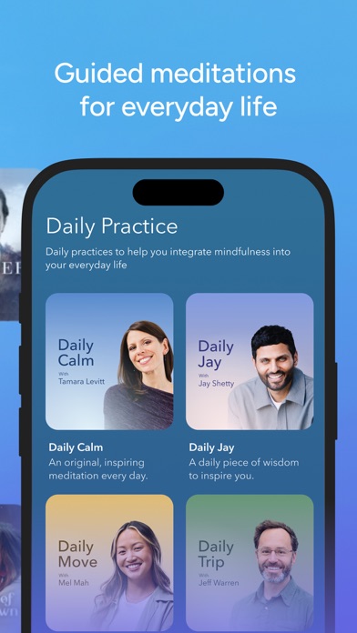 Daily practice screen